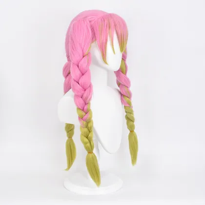 Japanese Anime Demon Slayer Kanroji Mitsuri 73cm Cosplay Wig