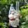 Resin Gnome Garden Statue with Plastic Rain Gauge