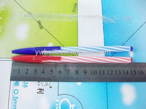2015 plastic ball ballpoint disposable pen stock pen, ballpoint pen