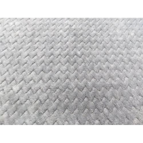 Dubbel sida flanell med linaspapp jacquard tyg