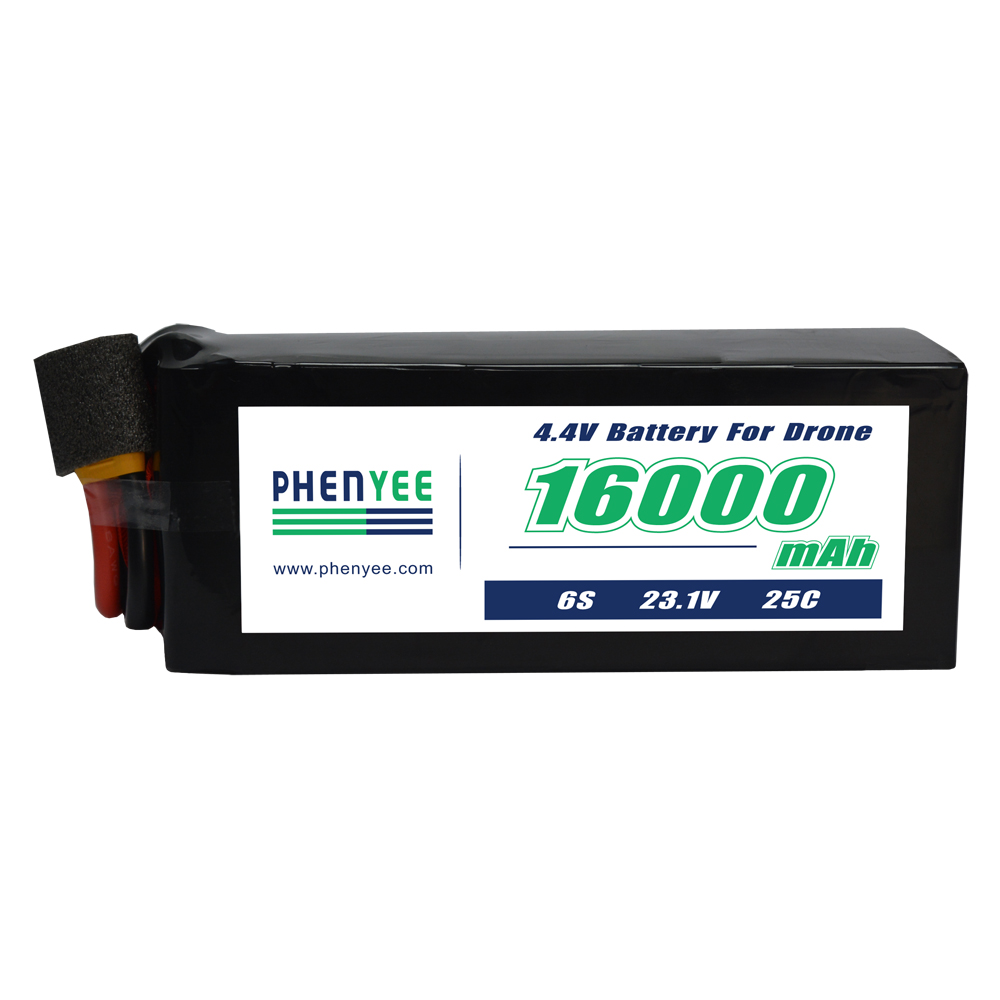 Egyéni drón akkumulátor 4.4v 16000mAh 25c 6s 23.1V