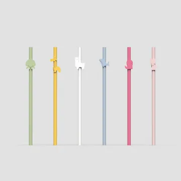 LFGB Germany Wacker Silicone Drinking Straws For Kids