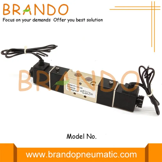 4V120-06 1/8'' Double Solenoid 5/2 Way Pneumatic Valve