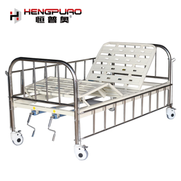 cheap hospital equipments steel hospital manual bed
