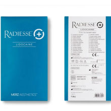 Radiesse Calcium Hydroxylapatite dermal filler with lido