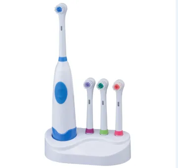 Whitening Rotary Refill Head Battery Operated Toothbrush for Family Use