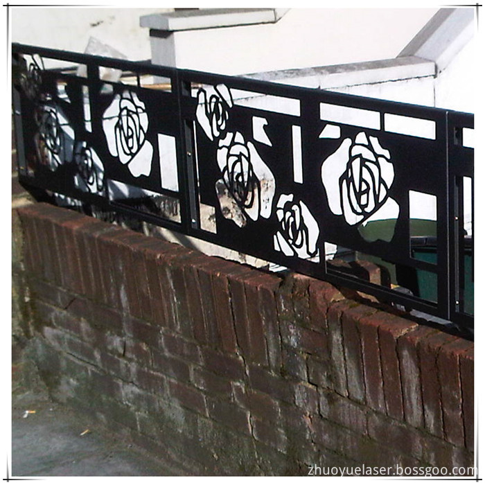 laser cut metal balcony railings