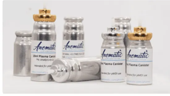 Metal packaging Anodized aluminum Canisters MDI