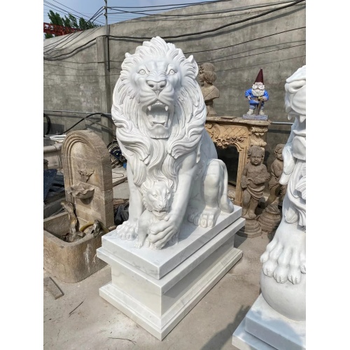 入り口のためのカスタマイズ可能なサイズ大理石の動物の彫像