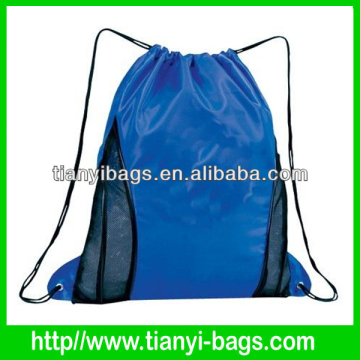 Top opening sports nylon mesh drawstring bag