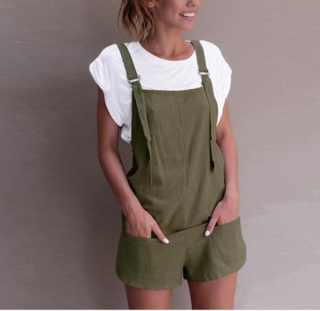 Adorable Women's Short Overalls Cotton Wholesale Custom