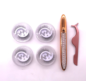 Customized Vendor Boxes for 4 Pairs of Self-Adhesive Eyelash Clusters and Eye Lash Glue