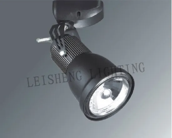 50w Ar70 Black / White Ceiling / Track Halogen Spot Lights, Die - Casting Aluminum Alloy