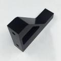 Maquinagem de suporte de alumínio anodizado preto