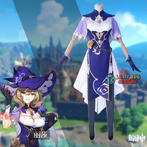 Genshin Impact Lisa Cosplay Costume