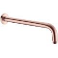 Braccio doccia / tubo tondo in ottone spazzolato oro rosa