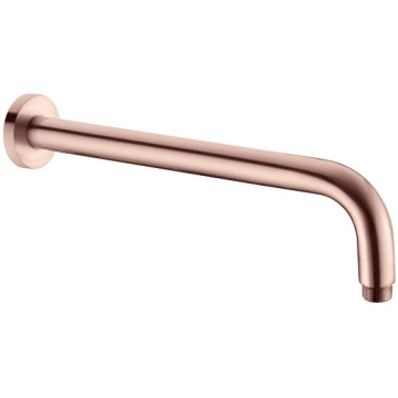 Brushed Rose Gold Round Brass Shower Arm /Tube