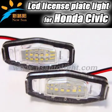 3W Honda LED License Plate Light  Rear Registration Number Plate light