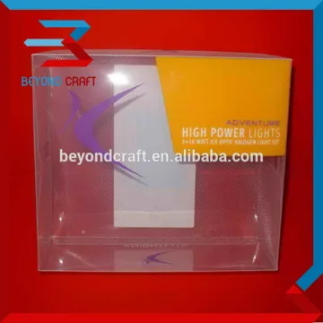 PVC PET PP transparent package box foldable clear package box