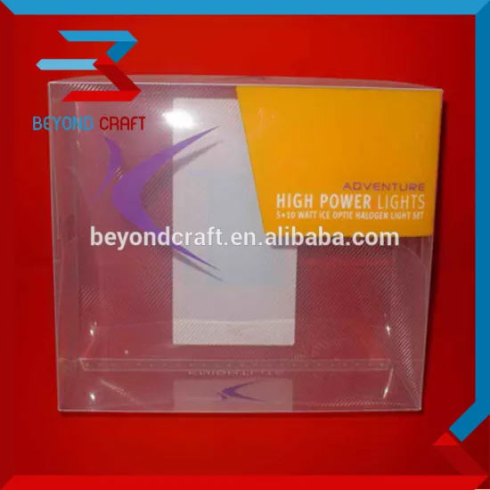 PVC PET PP transparent package box foldable clear package box