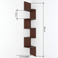 5 Tier Corner Rack Wall Mount Wood Shelf