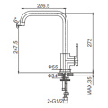 12 Series Brass Kitchen Mixer