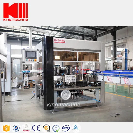 Automatic Industrial Roll Sticker Wrap Around Labeler for Glass and Round Square Oil Bottles