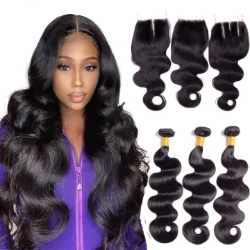 30inches aliexpress india Hair weave bundles wholesale body wave closure,100% human hair bundles with closure