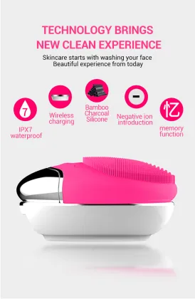 silicon facial cleansing brush facial scrub brush