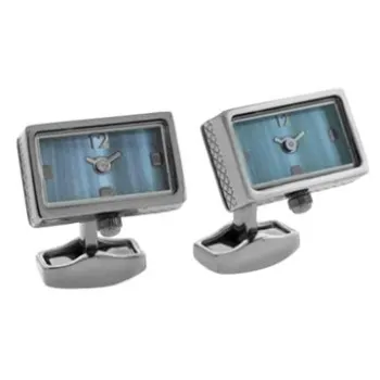 Watch cufflinks, stainless steel style designed watch cufflinks, customized logo/ color welcomed