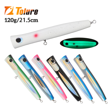 ORJD 120g Wooden Popper Lure for Tuna and GT Fishing