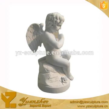 Marble Small Praying Angel Sculptures for home decoration