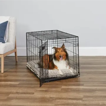 Collapsible Double Doors 18 Inch Tray Dog Crate for Pet Traveler