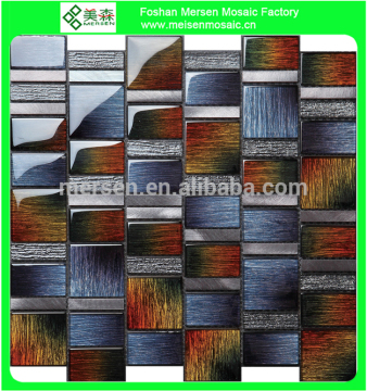 AK-4002 Fashionable cheap crystal glass mosaic tile