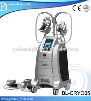 4 handles professional cryolipolysis device with 2 heads working simultaneously