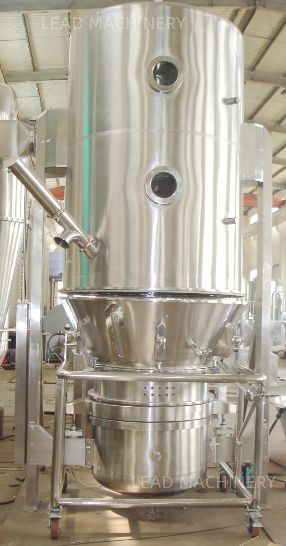 Powder granule fluid bed dryer for chemical industry