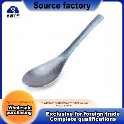 Elegant Long Handle Titanium Table Spoon