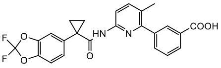 Lumacaftor المخدرات الاصطناعية، عالية النقاء VX 809 CAS 936727-05-8