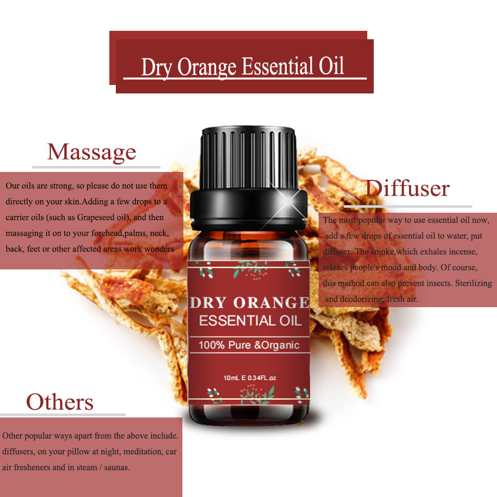 100% Pure Organic Dry OrangePeel Essential Oils Natural