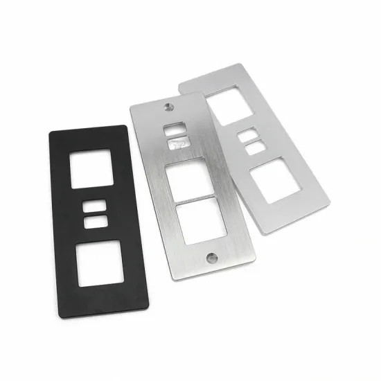 CNC Laser Cut Custom Aluminum Amplifier Front Panels with Bespoke Powder Coated Screen Print Logos