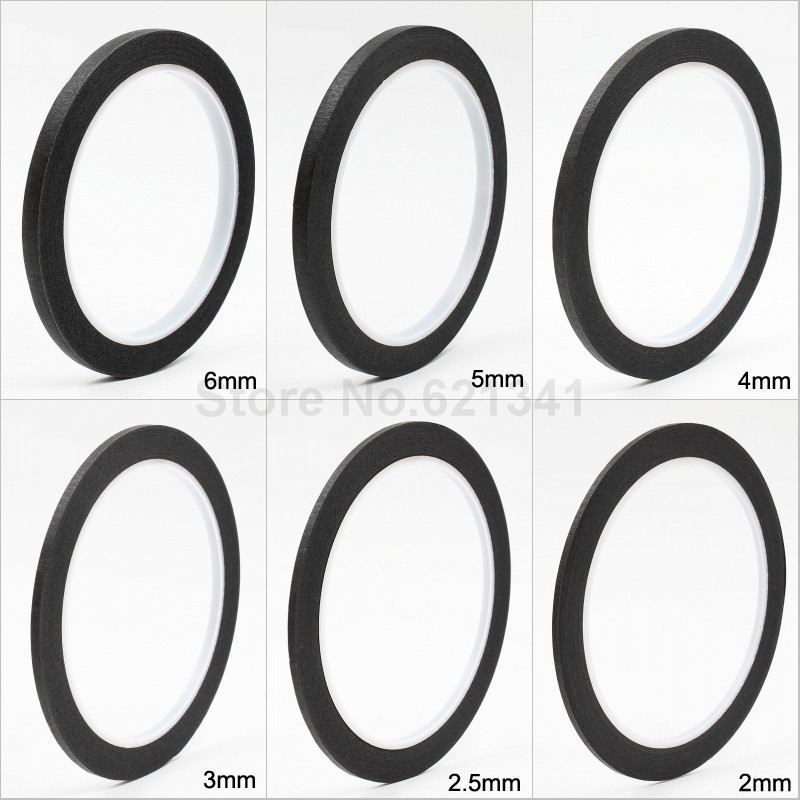 5rolls Black 4mm X 25m Draping Tape Pattern Making Supplies Masking