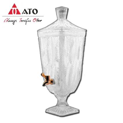 ATO machine made glass fruit juice jar