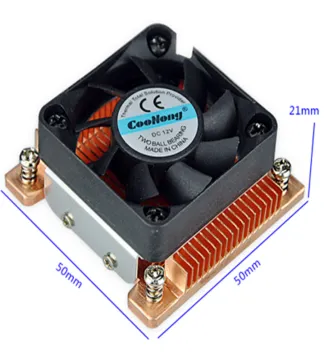 Wholesale pure skiving copper base heatsink cpu cooler