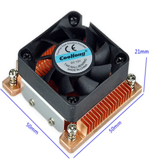 Wholesale pure skiving copper base heatsink cpu cooler