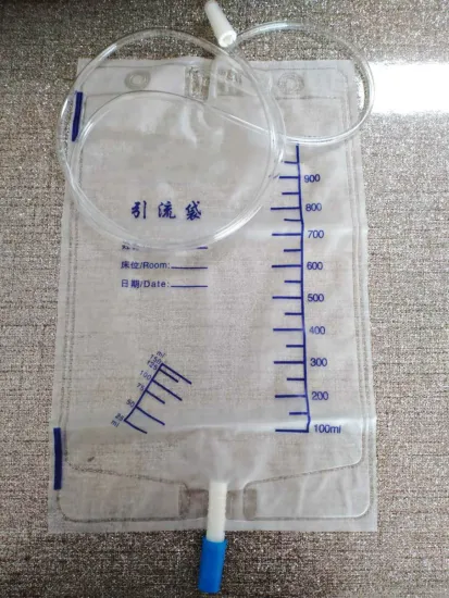 Economic adult urine collection bag push pull valve