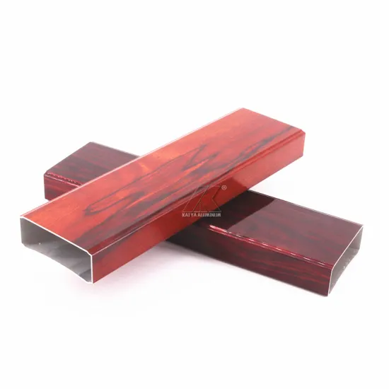 Aluminum Wood Grain 6063 Rectangular Square Tube Profiles