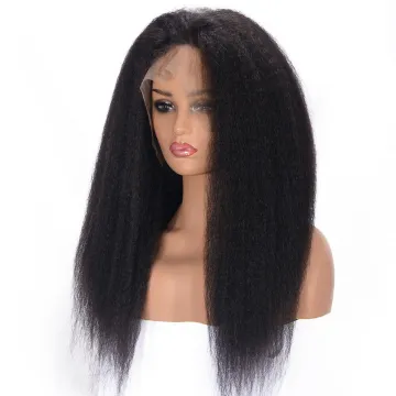 Cheap Wholesale 13X4 13X6 Swiss Lace Front Wig Vendors Unprocessed Peruvian Human Hair Kinky Straight Lace Frontal Wig Vendor