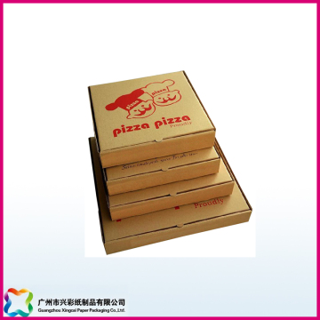 Pizza Box Set Made of Corrugated Board