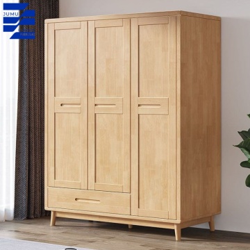 Modern Solid Wood Rattan Foldable Storage Cabinet for Home or Hotel Bedroom