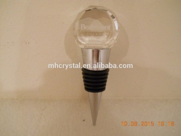 Crystal Clear Glass WINE BOTTLE STOPPER MH-QT0400